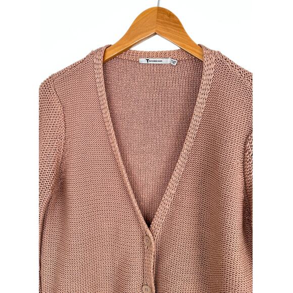 *SOLD* Brown Cotton Grandpa Light Academia Cardigan medium - Picture 5 of 5